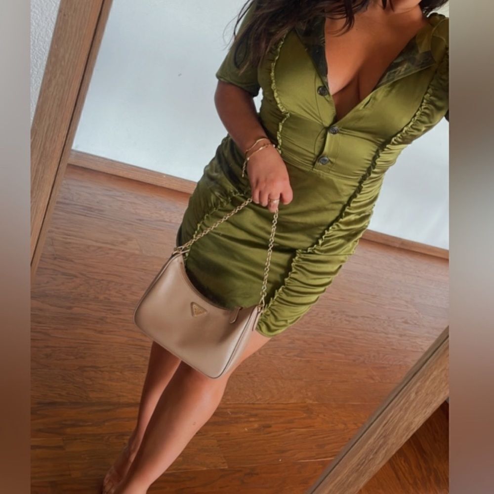 Burberry green dress